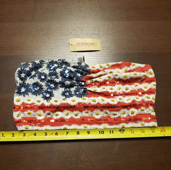 NEW crop top tube top Old Glory American R… - Picture 1 of 7